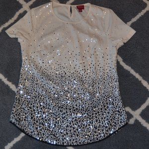 Ombre Sequin Top/ Blouse
